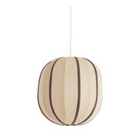 Kreminės spalvos kabantis šviestuvas su tekstiliniu gaubtu Esmiria – Light & Living