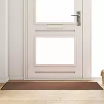 Durų kilimėlis Ruda ir juoda 60 x 180 cm 100% poliamidas