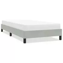 Lovos rėmas be čiužinio Šviesiai pilkas 90x210 cm aksomas