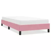Lovos rėmas be čiužinio Rožinis 90x210 cm aksomas