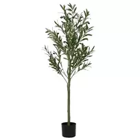 Dirbtinis alyvmedis, žalios spalvos, 120cm, 450 lapų