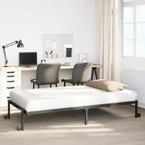 Lovos rėmas be čiužinio Sulankstomas juodas 80x200 cm Plienas