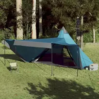 Šeimos palapinė, mėlyna, aštuonvietė, tipi, atspari vandeniui