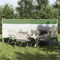 Camping Windbreak Green 340x130 cm Atsparus vandeniui