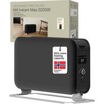 Mill Instant Max Led Portable Heater | CO2200LEDMAXBLACK | Convection Heater | 2200 W | Number of power levels 3 | Suitable for rooms up to 5-30 m² | Black