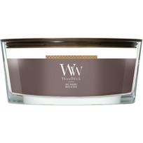 Woodwick aromatinė žvakė 2674406E, 453 g, 45-65 h, vaškas, Ellipse, ruda, kardamonas, imbieras, cinamonas, irisas, tabakas
