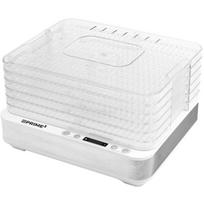 Prime3 maisto džiovintuvas SFD51, 420 W, 220-240 V, 50-60 Hz, 70 °C, 24 h, 5 padėklai, 250 cm², įmontuotas ekranas, laikmatis