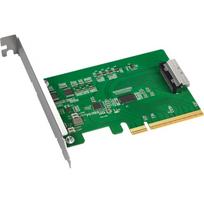 Icy Dock MB409A5 EXLink MCIO 8i SFF-TA-1016 į PCIe 5.0 x8 adapteris, 2 įrenginiai, PCIe x8 5.0 lizdas, išoriniai jungtys