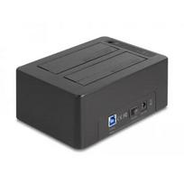 Delock dokinimo stotis 64183, 2x SATA HDD/SSD, 2.5/3.5", USB 3.2 Gen 1, 5Gbit/s, kortelių skaitytuvas, klonavimo funkcija