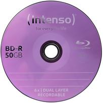 Intenso BD-R diskas, 5001115, 25GB, 50 vnt, 6x, Cake Box, BD rašytuvui