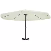 Skėtis nuo saulės, baltos spalvos, 500cm, aliuminis