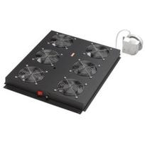Digitus serverių spintos ventiliatoriaus blokas DN-19 FAN, 19 colių, 2.3 m³/min, 47 dBm, juodas