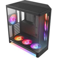 Nzxt kompiuterio korpusas H6 RGB+ CC-H62FB-P1, ATX, 2x USB 3.0, 1x USB Type-C, 7 ventiliatoriai, grūdintas stiklas, juodas