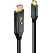 Lindy USB adapter cable, USB-C plug > HDMI 8K plug (black, 1 meter, 8K 60Hz, + HDR)