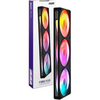 NZXT kompiuterio ventiliatorius F360 RGB RF-R236U-BF, 360mm, 4-pin PWM, NZXT RGB 4-pin, 1 vnt, 2400rpm, 33.0dB(A), RGB apšvietimas