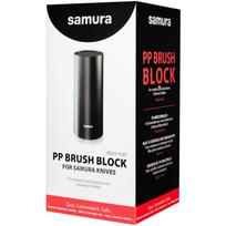 Samura peilių stovas KBF-102, 22.5cm, 5-9 peiliai, plastikas, lankstūs strypai, nerūdijančio plieno korpusas