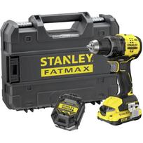 Stanley smūginis gręžtuvas SFMCD714D1T-QW, 18 V, Li-ion, 2.0 Ah, 60 Nm, 2 greičiai, 15+1, be šepetėlių, ergonomiškas, LED