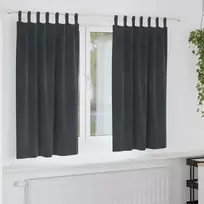 Užtemdymo užuolaidos 2 pcs Šviesiai pilka 140 x 175 cm Aksomas