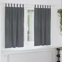 Užtemdymo užuolaidos 2 pcs Šviesiai pilka 140 x 175 cm Aksomas