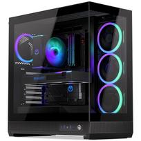 Endorfy Fishtank 6000 Corona EY2A025, kompiuterio korpusas, Midi Tower, juodas, grūdintas stiklas, ATX, Micro ATX, Mini ITX