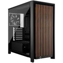 Corsair kompiuterio korpusas FRAME 4000D RS Wood CC-9011340-WW, Midi bokštas, E-ATX, grūdintas stiklas, juodas, riešutas