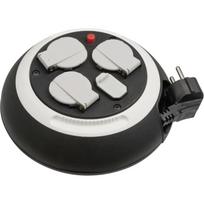 Brennenstuhl Kabelio ritė 1109220600, 3 m, 3 lizdai, 2 USB, 230 V, 16 A, H05VV-F 3G 1,5 mm², su jungikliu, apsauga nuo perkaitimo