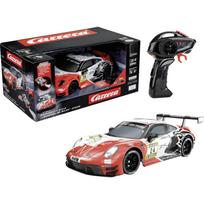 Carrera radijo valdomas automobilis 370160153, 1:16, 28 cm, balta/raudona, Porsche 911 GT3 R Lionspeed GP Nr.24, garo funkcija
