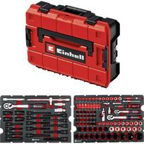 Einhell įrankių rinkinys E-Case KFZ 370515, 121 vnt., 1/4", 3/8", 1/2", 42 antgaliai, 3 adapteriai, 3 reketai