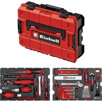 Einhell įrankių dėžė 370517, 78 vnt., 30 antgaliai, 9 grąžtai, 4/6/8 mm, 200 g plaktukas, 160 mm pjūklas, 2 m liniuotė