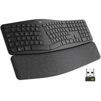 Logitech ERGO K860 Split for Business 920-010345, klaviatūra, 109 klavišai, Bluetooth 5.0, belaidė, vokiečių QWERTZ, grafitas