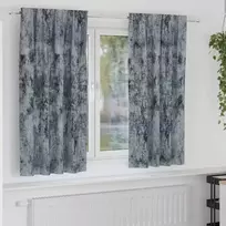 Aksominio tipo užuolaidos 2 pcs Sidabrinė Pilka 175 x 140 cm