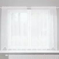 Nėrinių Užuolaida Gėlių Balta 180 x 150 cm Poliesteris
