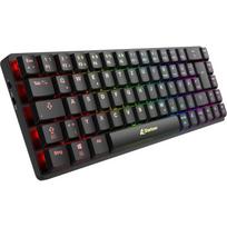 Sharkoon klaviatūra PureWriter W65 4044951036929, 65%, DE išdėstymas, Kailh Choc V2 Low Profile Red, 2,4 GHz belaidis, USB