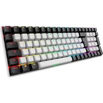 Sharkoon SKILLER SGK50 S2 4044951040834, žaidimų klaviatūra, 96%, DE išdėstymas, Gateron Red, balta, QMK, VIA, RGB apšvietimas