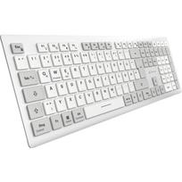 Sharkoon OfficePal K30W klaviatūra, 4044951042340, vokiška, balta, belaidė, žirklės jungikliai, tyli, 350 mAh, 110 h, PC Mac