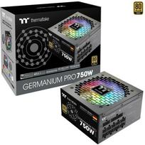 Thermaltake Germanium Pro RGB 750W (black, 1x 12-pin high power GPU, 4x PCIe, cable management, 750 watts)
