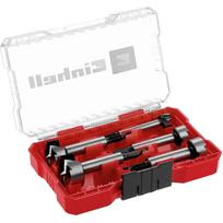 Einhell-KWB Forstner drill bit set, 5 pieces (red/transparent, 1/4", in M-CASE)