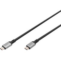 Digitus USB-C kabelis DB-300443-030-S, 3m, 20Gbit/s, 60W, USB4, 8K UHD, pintas ekranavimas, tiesus kištukas
