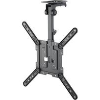 Goobay televizoriaus lubų laikiklis 70824, 23-42 coliai, 20kg, VESA 75x75-400x400, pakreipimas, pasukimas, rotacija, juodas