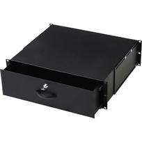 Digitus įstatomas stalčius DN-19 KEY-3U-SW, 3U, 19 colių, 25 kg, plienas, ištraukiamas, uždaromas, juodas
