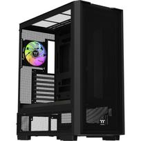 Thermaltake S380 TG CA-11K-00M1WN-00 kompiuterio korpusas, Midi Tower, ATX, juodas, grūdintas stiklas, ARGB