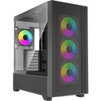 Xilence Kompiuterio korpusas Flux X916.ARGB XG178, juodas, E-ATX, 4x ARGB PWM ventiliatoriai, grūdintas stiklas, USB-C, 440mm GPU