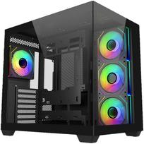 Cooler Master Kompiuterio korpusas Elite 681 E681-KHNN-S00, Midi bokštas, ATX, Micro ATX, ITX, juodas, grūdintas stiklas