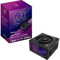 ASRock Phantom Gaming PG-750G, PC power supply black, 1x 12-pin high power GPU, 3x PCIe, cable management, 750 watts