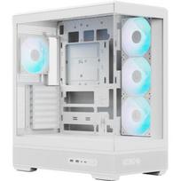 Aerocool P500B Digi-WT-v1 ACCM-PN09143.21, kompiuterio korpusas, Midi-Tower, baltas, 52 l, SPCC 0.6~0.8mm, grūdintas stiklas