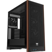 Thermaltake S370 WS CA-11J-00M1WN-00, bokštas, juodas, Midi-Tower, E-ATX, plienas, mediena, grūdintas stiklas, 3x120mm, 1x120mm