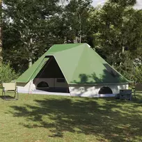 Tipi palapinė su stogu Žalia 680 x 430 x 270 cm tafta
