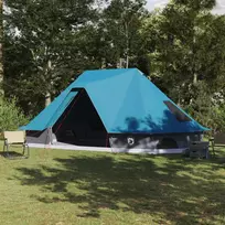 Tipi palapinė su stogu Mėlyna 680 x 430 x 270 cm tafta