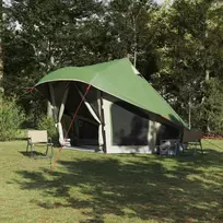 Tipi palapinė su stogu Žalia 508 x 470 x 300 cm tafta