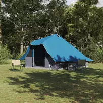 Tipi palapinė su stogu Mėlyna 358 x 296 x 258 cm tafta